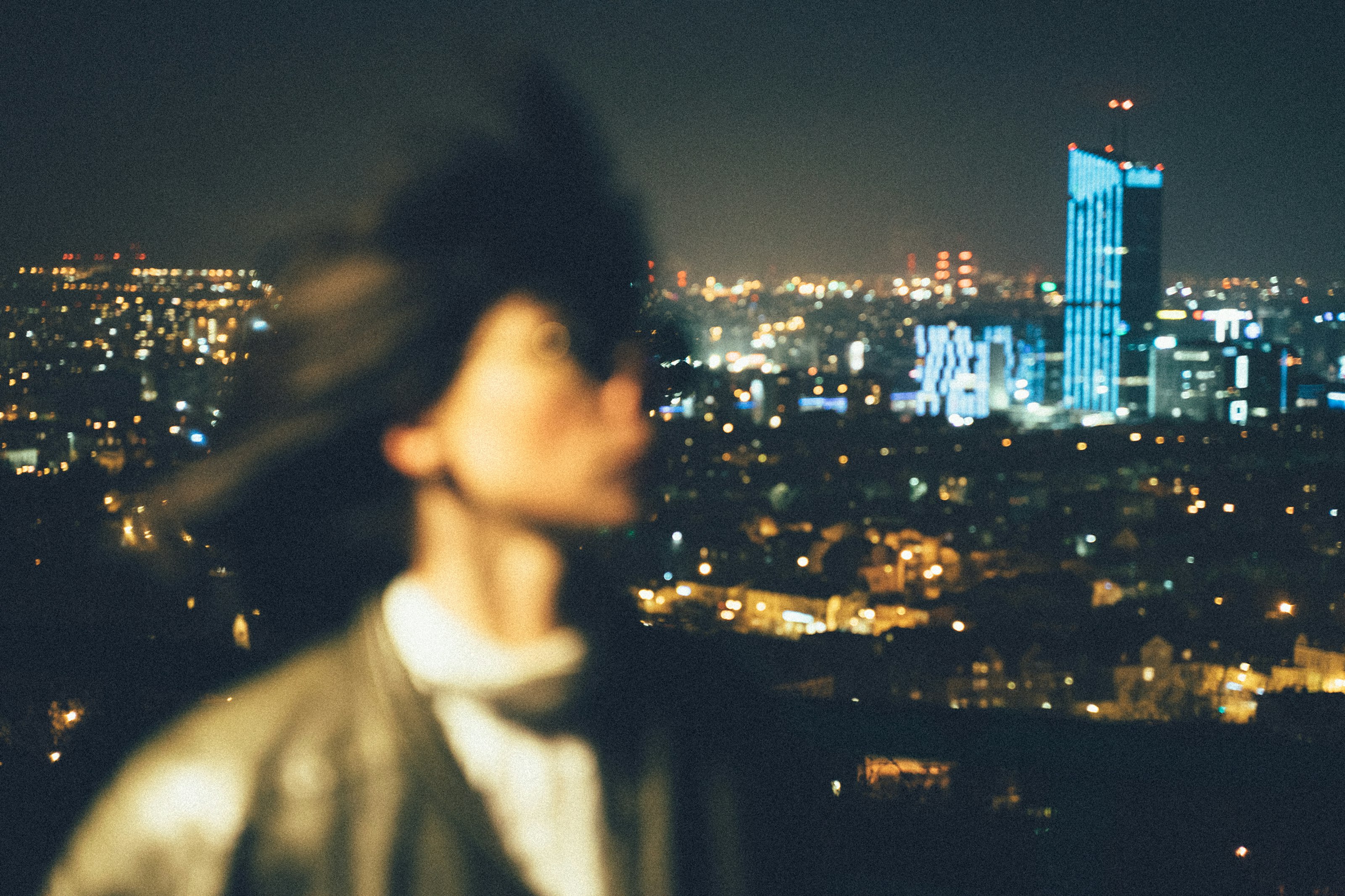 woman standing on rooftop